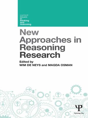 cover image of New Approaches in Reasoning Research